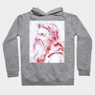 Heraclitus Portrait | Heraclitus Artwork | Line Art Hoodie